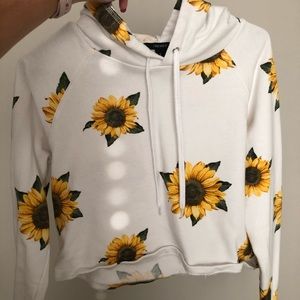 Cropped Sunflower Hoodie